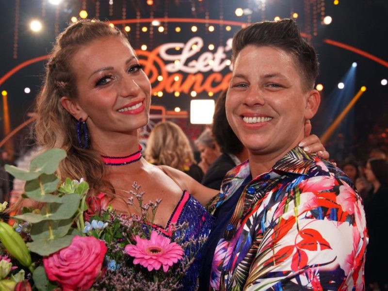 Kerstin Ott mit ihrer Tanzpartnerin