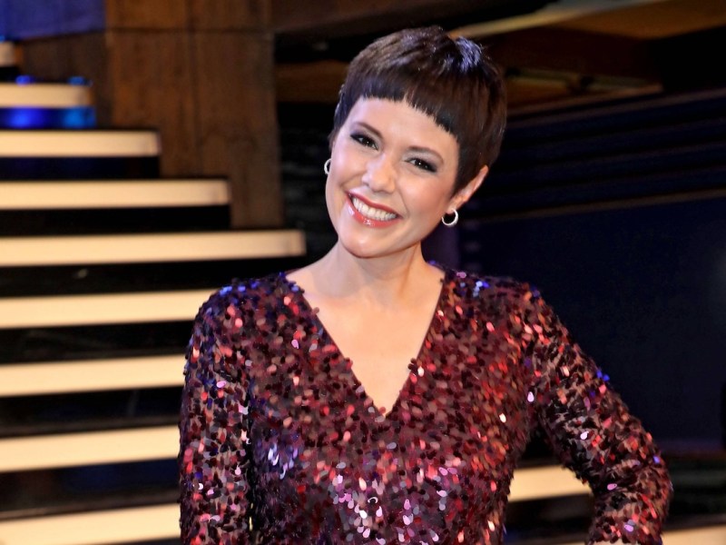 ARD - Silvestershow. S‰ngerin und Moderatorin Francine Jordi w‰hrend der Generalprobe zur ARD-Unterhaltungsshow Silvestershow am 30.12.2018 in Linz. 20181231BOS0020 *** ARD New Years Eve Show singer and presenter Francine Jordi during the dress rehearsal for the ARD entertainment show New Years Eve Show on 30 12 2018 in Linz 20181231BOS0020