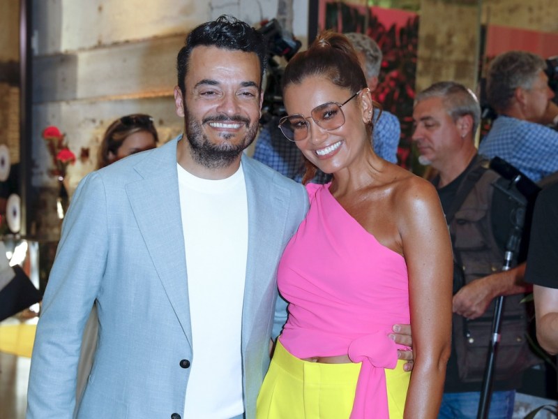 Giovanni Zarrella und Jana Ina Zarrella beim Launch der ersten Brillenkollektion von Jana Ina Zarrella x eyes more im The New Yorker Harbour Club. Kˆln, 25.08.2022 *** Giovanni Zarrella and Jana Ina Zarrella at the launch of the first eyewear collection of Jana Ina Zarrella x eyes more at The New Yorker Harbour Club Cologne, 25 08 2022 Foto:xR.xSchmiegeltx/xFuturexImage