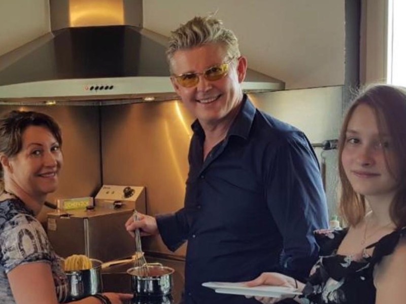 Yvonne König mit ihrem Mann Markus und Tochter Svenja
