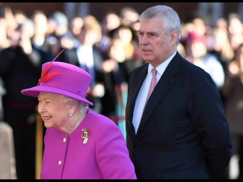 Queen Elizabeth und Prinz Andrew