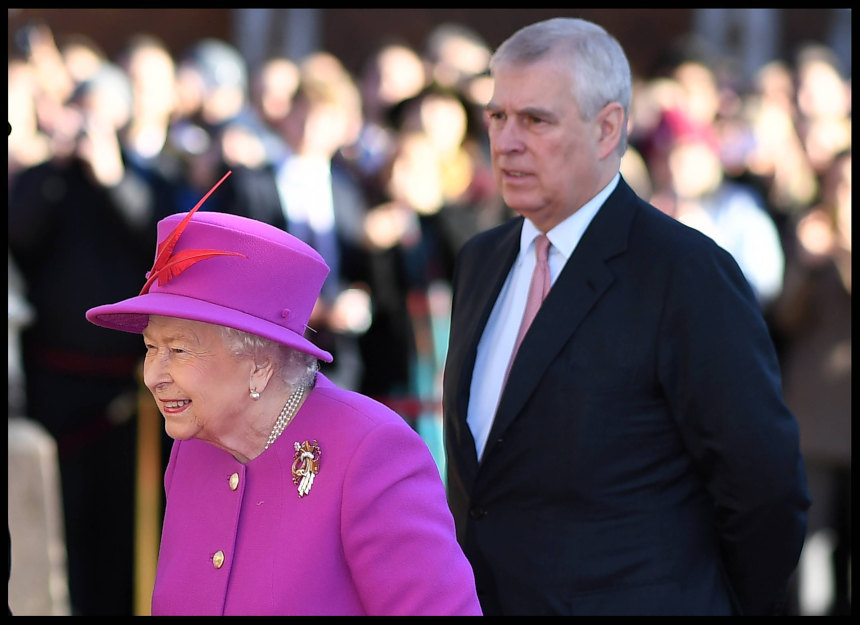 Queen Elizabeth und Prinz Andrew