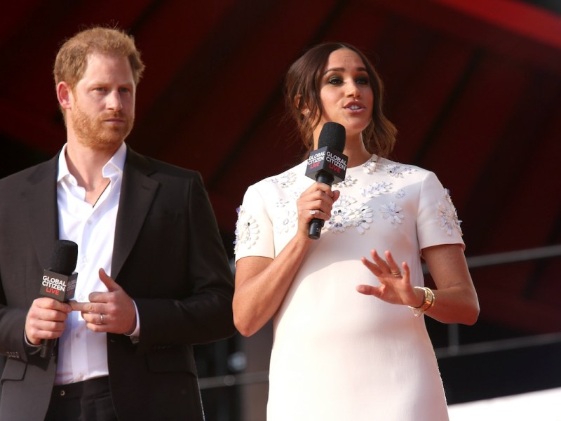 September 25, 2021, New York City, New York, USA: PRINCE HARRY and MEGHAN, The Duke and Duchess of Sussex, attend the Global Citizen Festival 2021,.Central Park, NYC.September 25, 2021. New York City USA - ZUMAms4_ 20210925_zaf_ms4_005 Copyright: xSoniaxMoskowitzxGordonx