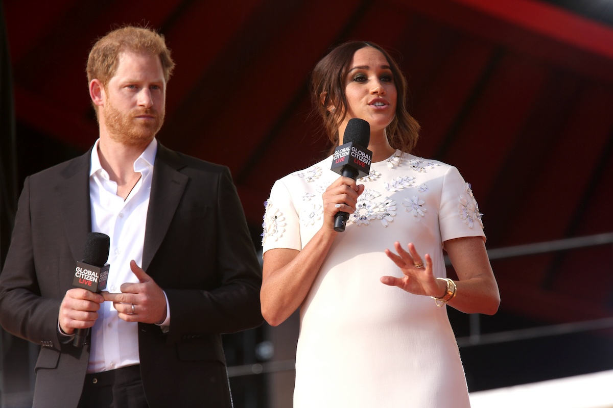 September 25, 2021, New York City, New York, USA: PRINCE HARRY and MEGHAN, The Duke and Duchess of Sussex, attend the Global Citizen Festival 2021,.Central Park, NYC.September 25, 2021. New York City USA - ZUMAms4_ 20210925_zaf_ms4_005 Copyright: xSoniaxMoskowitzxGordonx