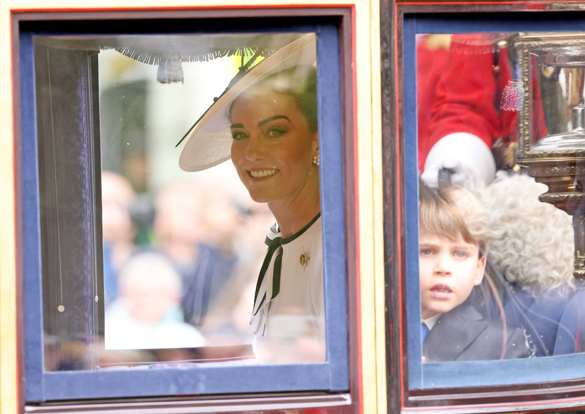 The Royal family including King Charles III, Queen Camilla, Prince William The Prince of Wales, Catherine The Princess of Wales, Prince George, Princess Charlotte and Prince Louis attending the Trooping of the Colour 2024 which this year is being trooped by The Irish Guards. Trooping the Colour traditionally marks the Sovereign s official birthday and 1,400 soldiers, 200 horses and 400 musicians parade for King Charles III, with the event finishing with an RAF flypast as the Royal Family watch from the balcony at Buckingham Palace. PUBLICATIONxNOTxINxUK