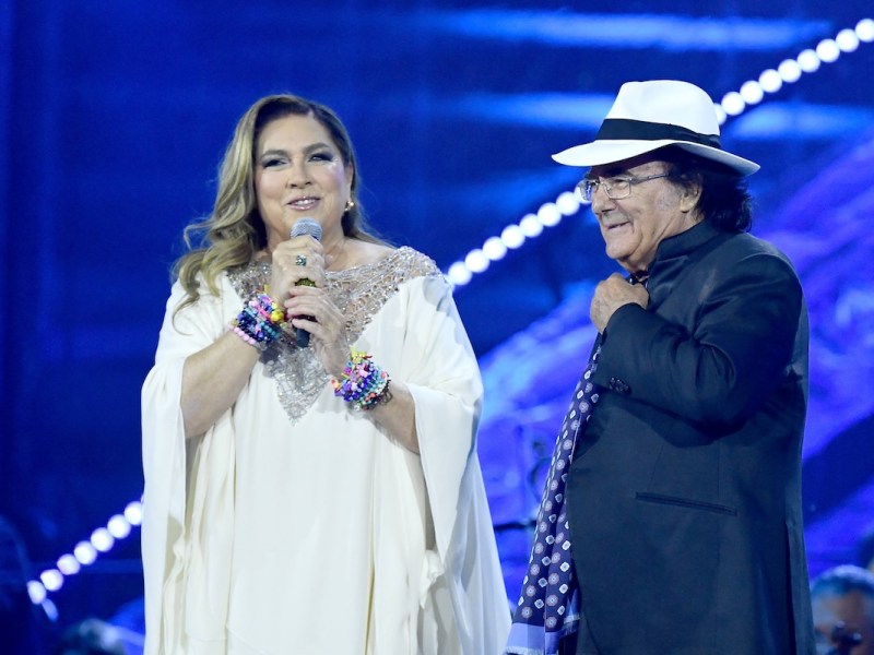 Verona: Verona Arena. 4 times 20 . Albano birthday . In the photo: Al Bano and Romina Power PUBLICATIONxNOTxINxITA Copyright: xMaurizioxD Avanzox/xipa-agency.nx/xMaurizioxDxAvanzox IPA_IPA38166794