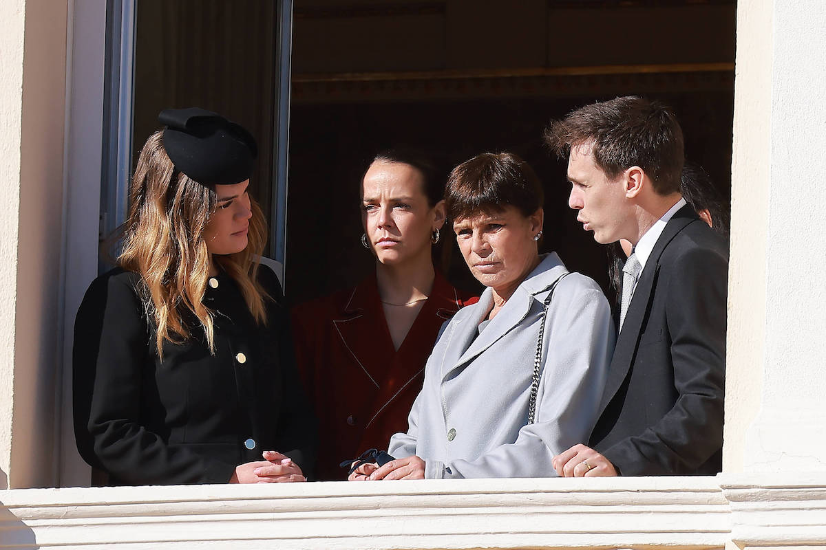 Fete Nationale a Monaco. Balcon Palais. PAP11212515 Monaco,18th November 2021 Monacos National Day with the members of the Principalitys family members except Prince Alberts wife Princess Charlene 274716 2021-11-19 Princesse Stphanie Monaco Gottlieb, Camille Monaco Ducruet, Pauline Monaco Ducruet, Arnaud PUBLICATIONxINxGERxAUTxONLY Copyright: xPapixsx/xStarfacex STAR_274716_041