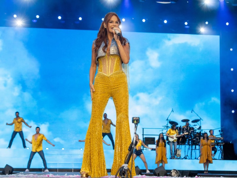 Aspach Schlagersaengerin Andrea Berg beim Auftritt am 19.07.2024 in Aspach *** Aspach pop singer Andrea Berg performing on 19 07 2024 in Aspach Copyright: xEibner-Pressefoto/GerhardxWingenderx EP_GWR