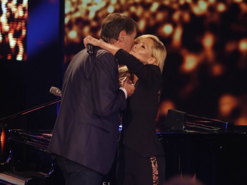 Udo J¸rgens Helene Fischer / ZDF-Show UDO J‹RGENS - MITTEN IM LEBEN anl‰ﬂlich dem 80. Gebrutstag von Udo J¸rgens am 1. September 2014 in der Rothaus Arena der Messe Freiburg / *** Udo J¸rgens Helene Fischer ZDF Show Udo J¸rgens center at Life on the occasion of the 80 birthday from Udo J¸rgens on 1 September 2014 in the Rothaus Arena the Exhibition Freiburg Copyright: x