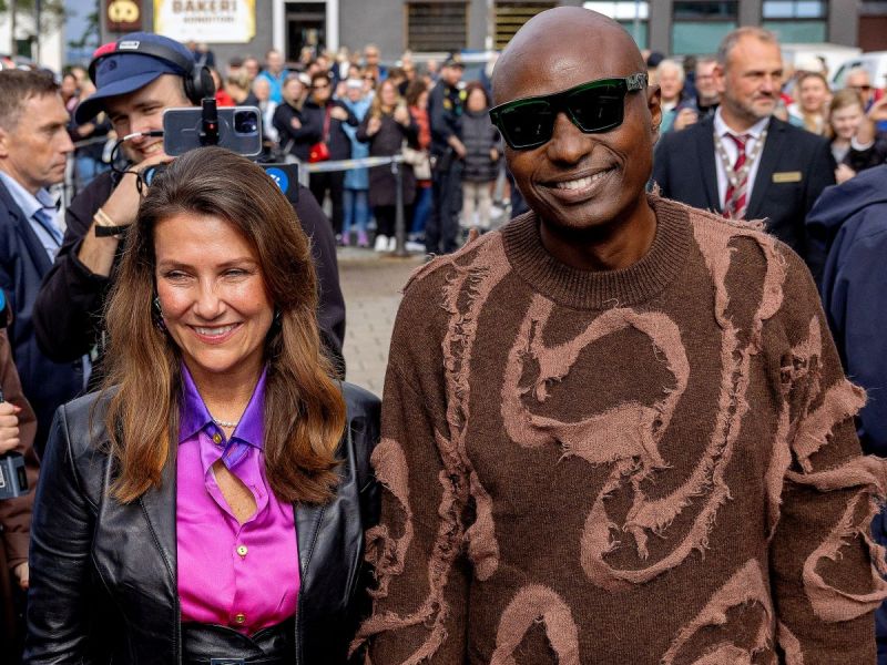 30-08-2024 Norway Princess Martha Louise and and American Shaman Durek Verrett arriving for a boat trip along the Geiranger Fjord to Geiranger village for the upcoming wedding of Princess Martha Louise and and American Shaman Durek Verrett. Â Copyright: xPPEx